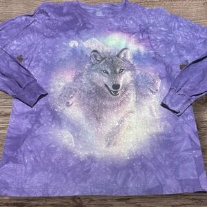 The Mountain Wolf Purple Graphic Shirt